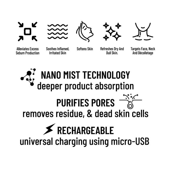 Mini Nano Rechargeable Facial Mist Steamer by Purify - Picture 4 of 4